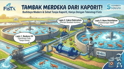 TAMBAK MERDEKA DARI KAPORIT DAN BAHAN KIMIA BERBAHAYA: FisTx Disinfection System Hadirkan Standar Baru Budidaya Berkelanjutan