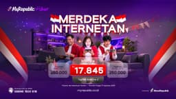 Merdeka Internetan! MyRepublic Fiber Tebar Promo Spesial Rp17.845 untuk Koneksi Tanpa Batas