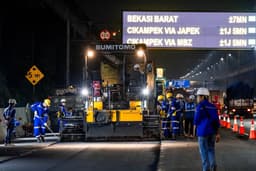 Pastikan Infrastruktur Jalan Tol Tetap Andal,  PT Jasamarga Tollroad Maintenance Laksanakan Pekerjaan Preservasi di Jalan Tol Jakarta–Cikampek