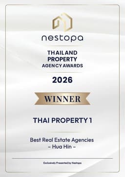 Thai Property 1 ได้รับรางวัล Best Real Estate Agency (Hua Hin) ตอกย้ำความเชี่ยวชาญด้านอสังหาริมทรัพย์หัวหิน