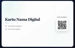 Beralihlah dari Kartu Nama Kertas, KartuNamaDigital.id Resmi Diluncurkan: Hadirkan Solusi Profil Profesional Interaktif Berbasis QR Code