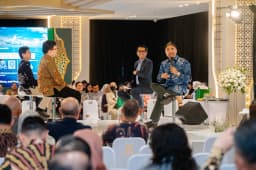 Presiden Direktur Prudential Syariah, Iskandar Ezzahuddin, di Panggung Sharia Insurance International Forum 2026