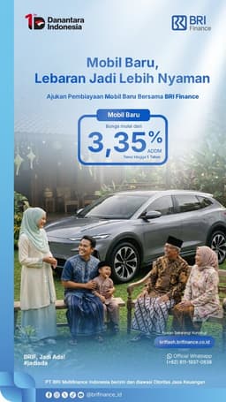 Sambut Lebaran, BRI Finance Perkuat Akses Pembiayaan Mobil Baru untuk Perjalanan yang Lebih Berkualitas