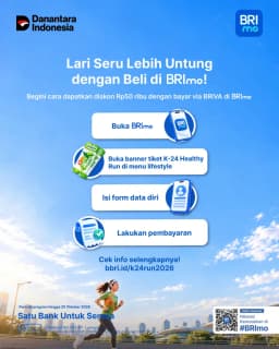 Dukung Gaya Hidup Aktif, BRI Region 11 Yogyakarta Hadirkan Promo Tiket K24 Run 2026 melalui BRImo
