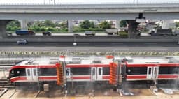 Air Bekas Mencuci Kereta Tidak Langsung Dibuang, Begini Cara LRT Jabodebek Mengolahnya