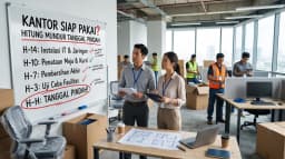 Berapa Lama Kantor Siap Pakai? Hitung Mundur dari Tanggal Pindah