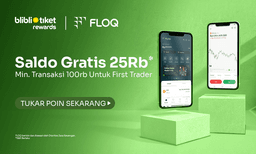 FLOQ Gandeng Blibli Tiket Rewards, Hadirkan Program “First Trade, First Reward” bagi Pengguna 